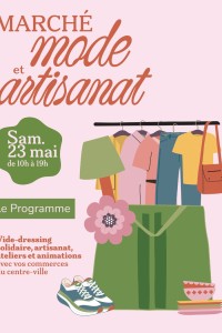 Le Marché Mode et Artisanat revient à Villeurbanne ce samedi 23 mai 2026 !