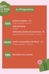 Le Marché Mode et Artisanat revient à Villeurbanne ce samedi 23 mai 2026 !